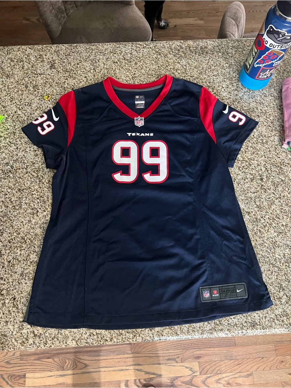 Nike Kids Houston Texans #99 Navy and Red Jersey